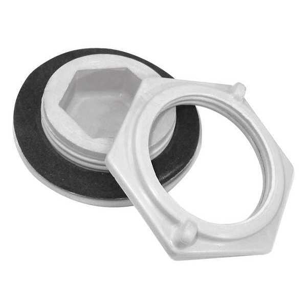 Hubbell-Wiegmann Hole Plug, Gray, Matte, 2.56" Hole Dia. - HW-FGHP-150-200