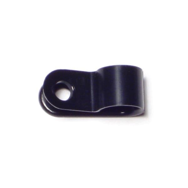 Midwest Fastener Cable Clip, Nylon, Black, 3/8 in L, 25 PK - 64223