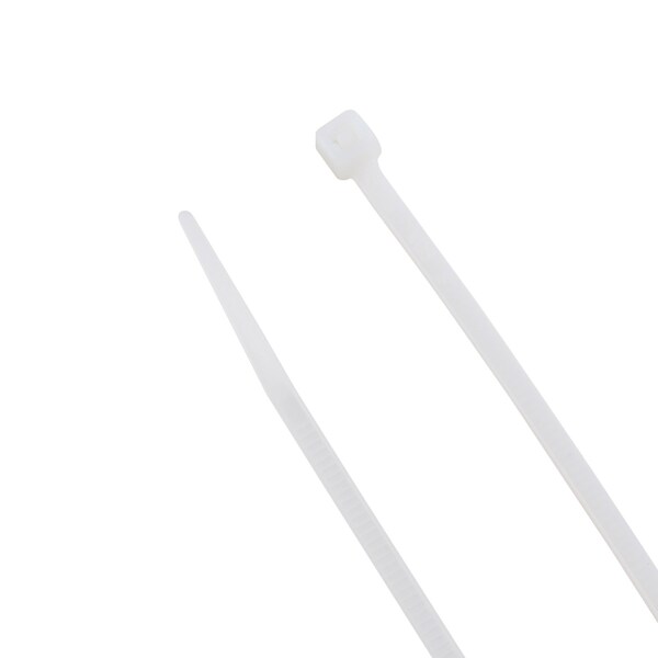 South Main Hardware Cable Tie, 8 in L, Natural, Nylon, 18 lb Strength, 500 PK - 200102