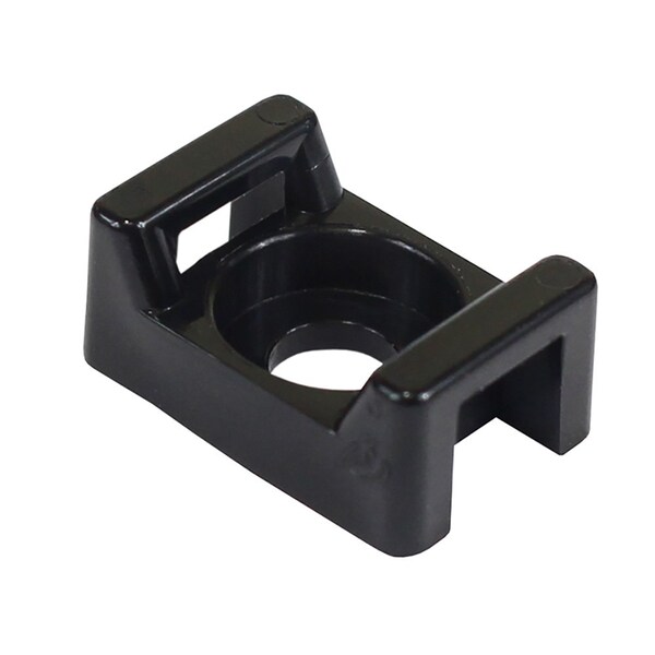 Pacer Group Pacer Screw Down Cable Tie Mount - #8 Screw Mount Method - Black - 100 Pack - CTM2S8BK-100
