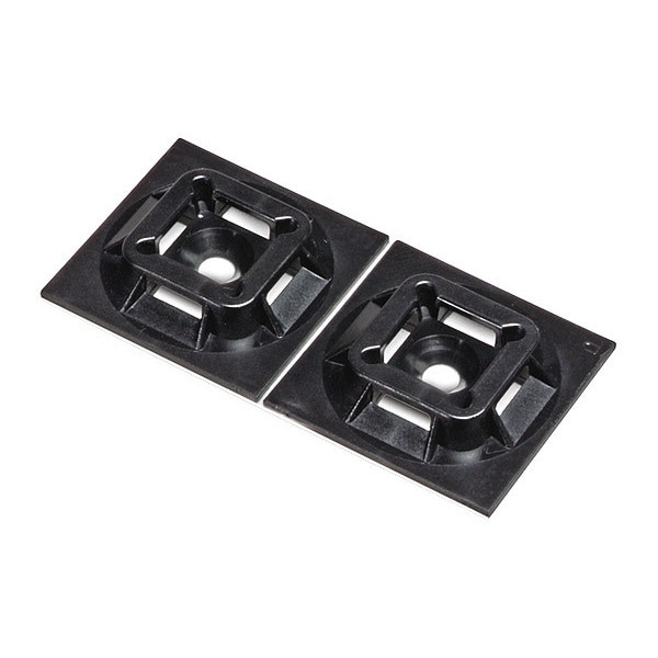 Panduit Cable Tie, Mount, Adh, 1.5x1.5in, Bl, PK50 - ABM3H-A-L20