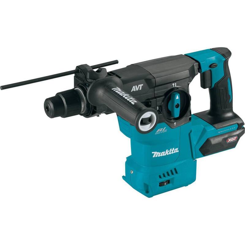 Martillo rotativo inalámbrico sin escobillas Makita 40V max XGT 1-3/16 in, con capacidad AFT y AWS (Herramienta únicamente) - GRH08Z