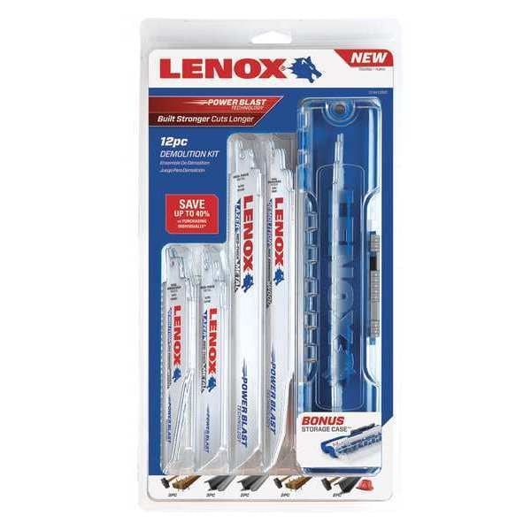 Lenox 6", 9" L x 6, 10, 14 TPI Steel Reciprocating Saw Blade Set - 1214412RKD