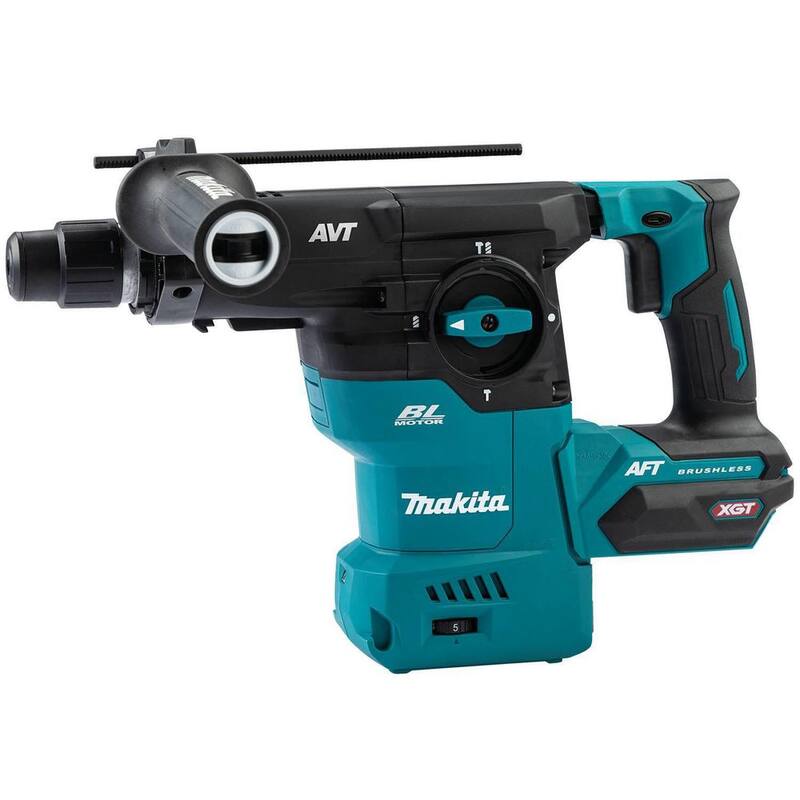 Martillo rotativo inalámbrico sin escobillas Makita 40V max XGT 1-3/16 in, con capacidad AFT y AWS (Herramienta únicamente) - GRH08Z