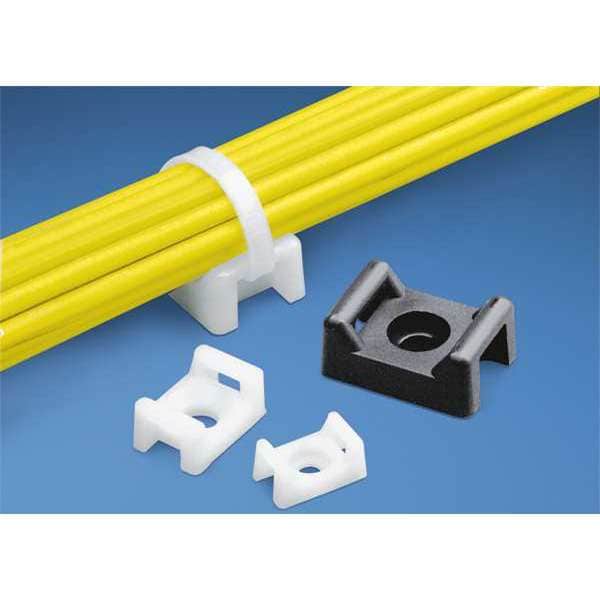 Panduit 5/8" L, 7/16" W, natural Plastic Cable Tie Mount, Locking Style: Not Applicable - TM2R6-C