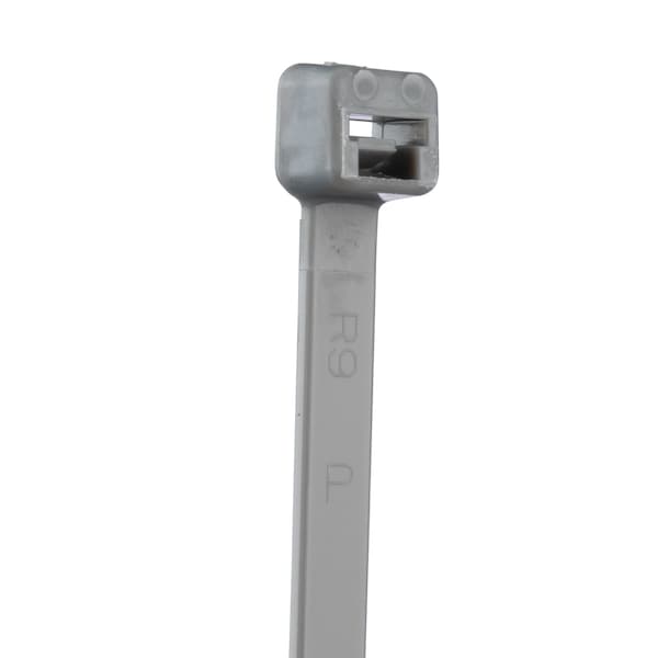 Panduit Cable Tie, 6 in L, 1.38 in Max Bundle Dia., Gray, Nylon 6/6, 40 lb Strength, 1000 PK - PLT1.5I-M8