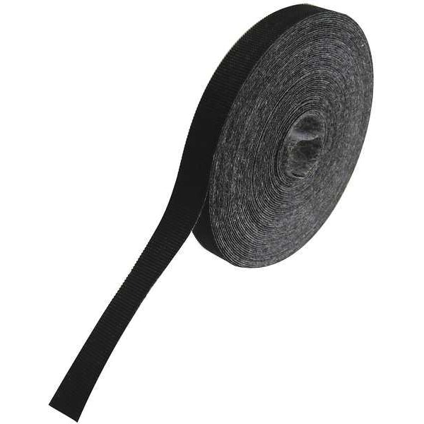 Rip-Tie Cable Tie Wrap, 75 ft L, 3/4 in Max Bundle Dia., Black, Polyester, Polyethylene, 18 lb Strength - G-05-075-BK