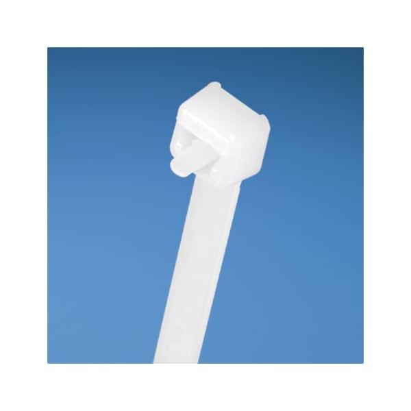Panduit Cable Tie, 7-1/2 in L, 1.88 in Max Bundle Dia., Blue, Nylon 6/6, 50 lb Strength, 1000 PK - PRT2S-M6