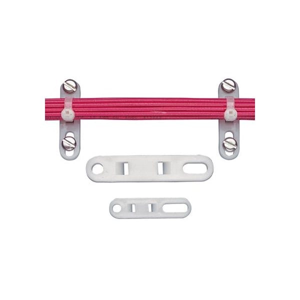 Panduit 3-5/64" L, 5/8" W, natural Plastic Cable Tie Mount, Package quantity: 500 - TP4H-D