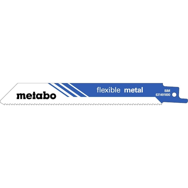 Metabo 6 in L x Sheets 3 to 8 mm, Pipes, Profiles 10 to 100 mm Cutting Bi-Metal 5 PK - 631491000