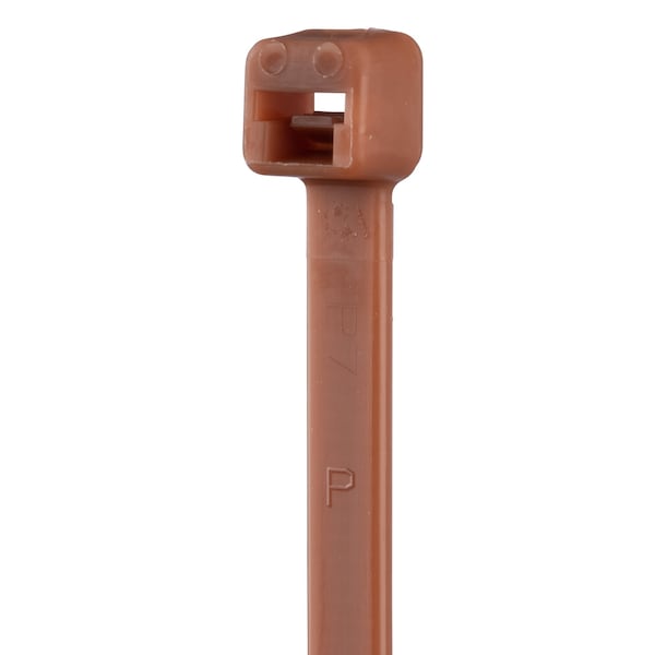 Panduit Cable Tie, 14-1/2 in L, 4 in Max Bundle Dia., Brown, Nylon 6/6, 50 lb Strength, 1000 PK - PLT4S-M1