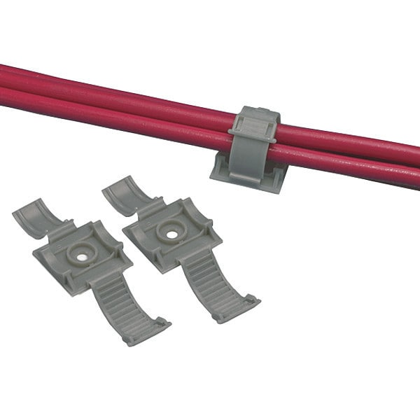 Panduit Adj.rel, Clmp, #6screw, .69" Bdle, Gry, PK25 - ARC.68-S6-Q14