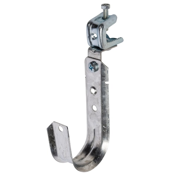 Winnie Industries 2in. J Hook with Pressed Beam Clamp - 360 Degrees  Rotation, 100PK - WJH32ACPBC