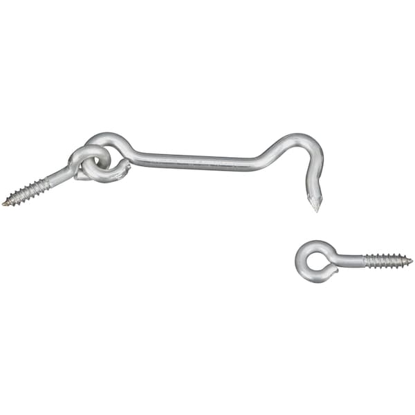 National Hardware National Hardware 3 in. L Silver Stainless Steel Hook and Eye Closure 2 pk - N348-409