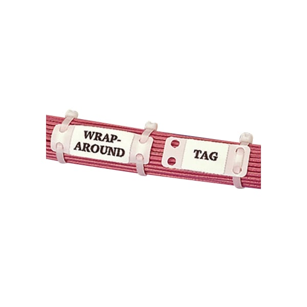 Panduit Cable Tie Marker Plate, 2-1/2 in L, White, Nylon 6/6, 100 PK - MP250-C