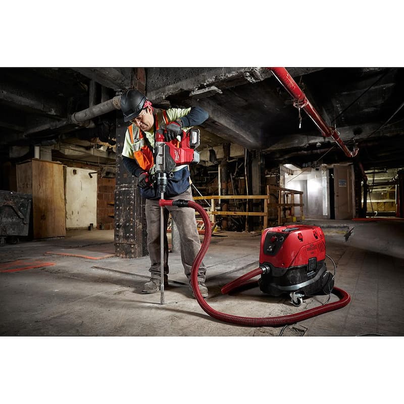 Kit de martillo rotativo inalámbrico sin escobillas Milwaukee M18 FUEL ONE-KEY de 18V de 1-3/4 pulgadas SDS-MAX con batería de 6.0ah - 2718-22HD-48-11-1865.