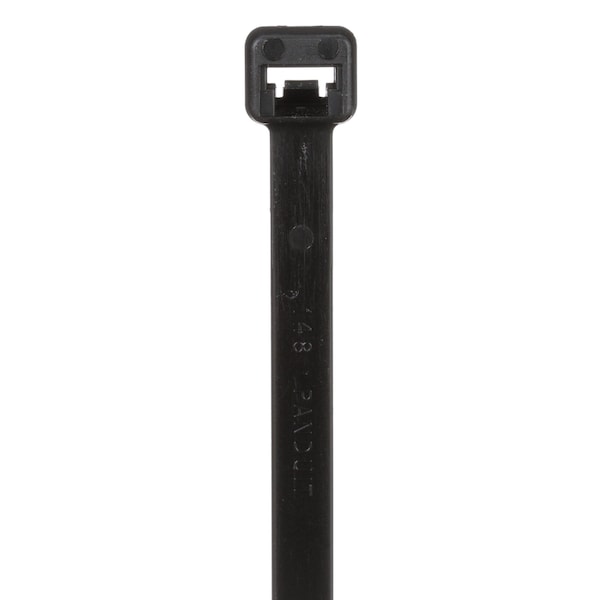 Panduit Cable Tie, 10 in L, 2-1/2 in Max Bundle Dia., Black, Nylon 6/6, 50 lb Strength, 1000 PK - PLT2.5S-M30