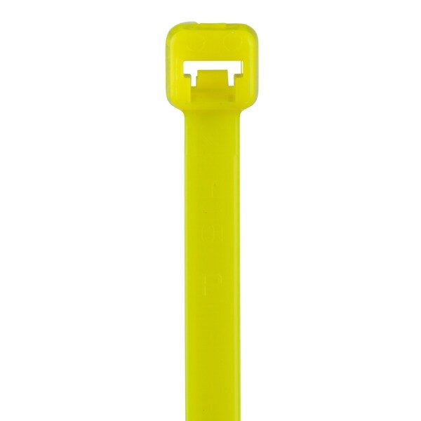 Panduit Cable Tie, 7-1/2 in L, 1.88 in Max Bundle Dia., Yellow, Nylon 6/6, 50 lb Strength, 100 PK - PLT2S-C54