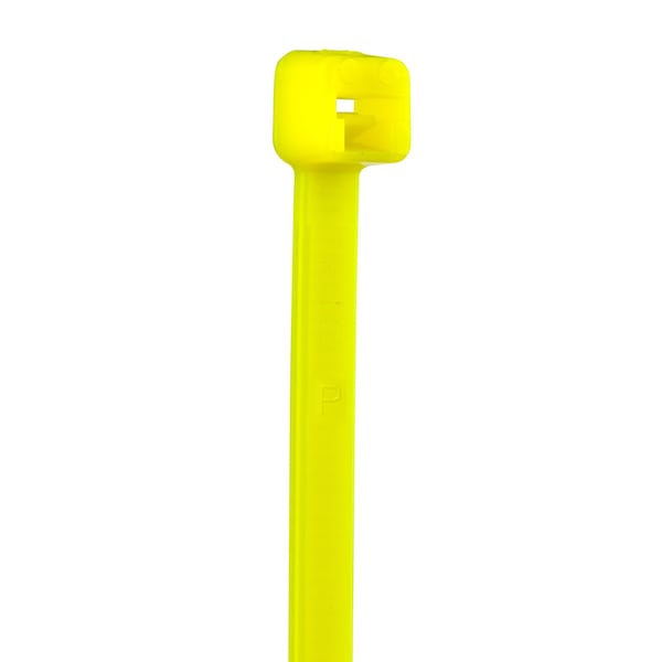 Panduit Cable Tie, 7-1/2 in L, 1.88 in Max Bundle Dia., Yellow, Nylon 6/6, 50 lb Strength, 100 PK - PLT2S-C54