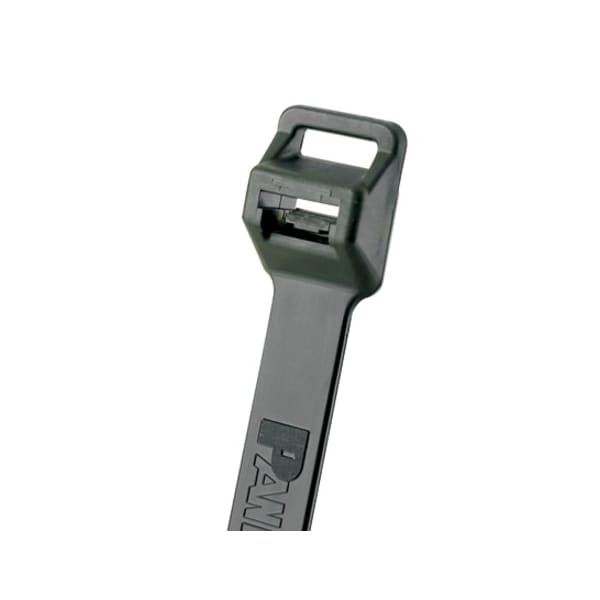 Panduit Cable Tie, 20-1/2 in L, 5 in Max Bundle Dia., Black, Nylon 6/6, 250 lb Strength, 100 PK - PLT5EH-C0