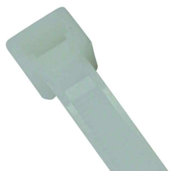 Power First Cable Tie, 8 in L, 2 in Max Bundle Dia., Natural, Nylon 6/6, 50 lb Strength, 100 PK - 36J149