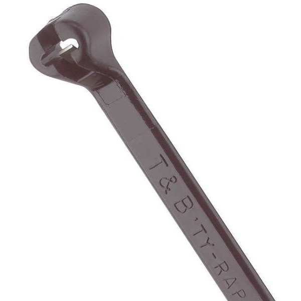 Ty-Rap Cable Tie, 5-1/2 in L, 1-1/4 in Max Bundle Dia., Black, Nylon 6/6, 30 lb Strength, 1000 PK - TY24MX