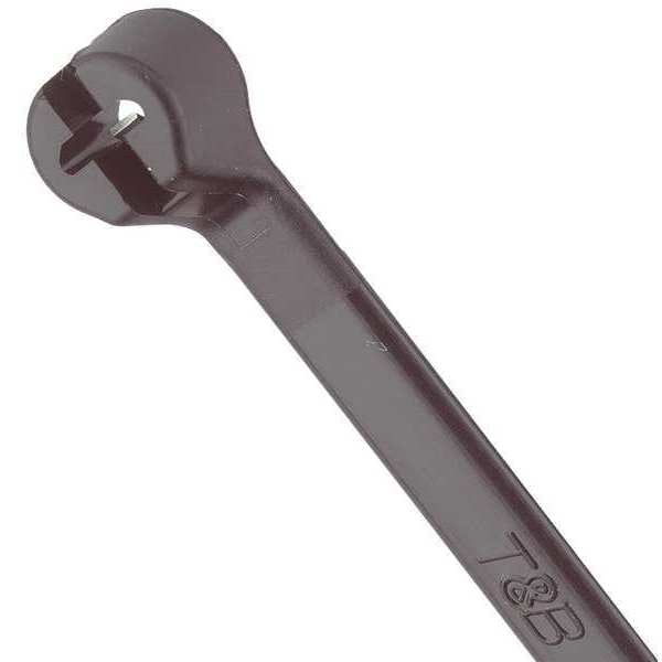 Ty-Rap Cable Tie, 11-1/2 in L, 3-1/4 in Max Bundle Dia., Black, Nylon 6/6, 50 lb Strength, 1000 PK - TY253MX