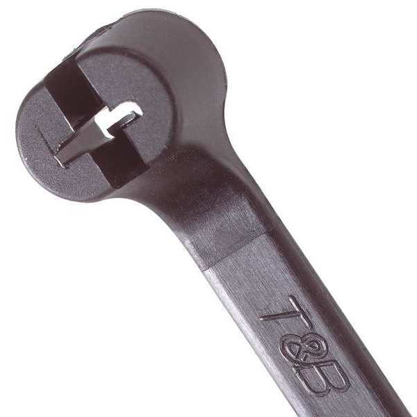 Ty-Rap Cable Tie, 18 in L, 5 in Max Bundle Dia., Black, Nylon 6/6, 120 lb Strength, 500 PK - TY275MX