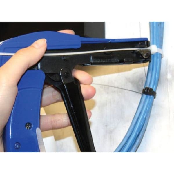 Kable Kontrol Kable Kontrol Zip Tie Tool Tension Gun and Cutter - For Nylon Zip Ties 18 to 50 Lbs Tensile Strength - Metal Body - Blue - CTG02-BLUE
