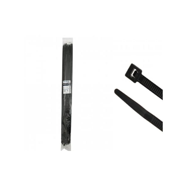 Kable Kontrol Cable Tie, 36 in L, 10-1/2 in Max Bundle Dia., Black, Nylon 6/6, 175 lb Strength, 50 PK - CT297HV-50