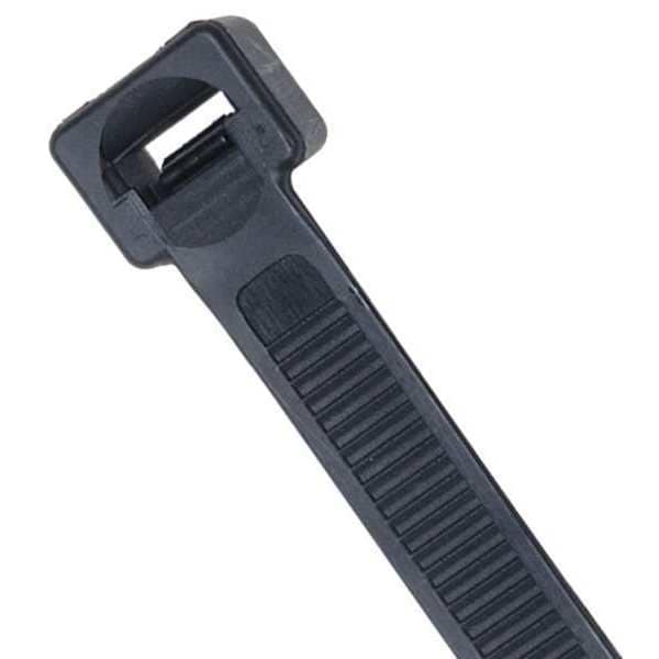Power First Cable Tie, 36 in L, 11 in Max Bundle Dia., Black, Nylon 6/6, 180 lb Strength, 50 PK - 36J178