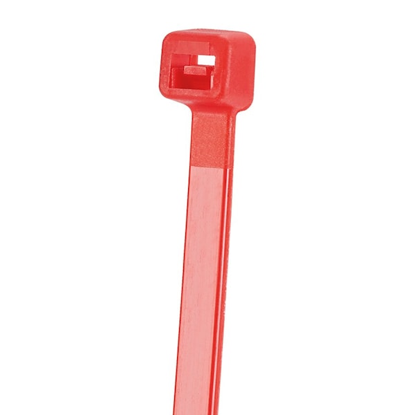 Panduit Cable Tie, 14-1/2 in L, 4.02 in Max Bundle Dia., Red, Nylon, 222 N Strength, 100 PK - S15-50-C2