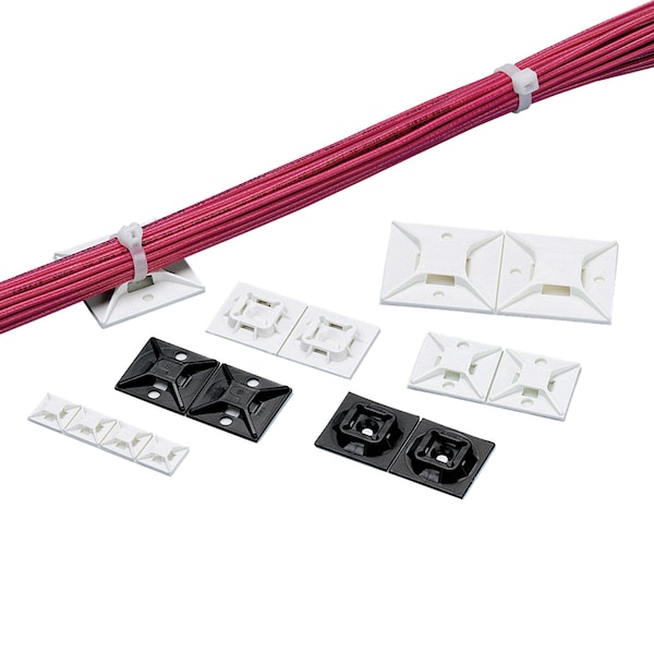 Panduit Cable Tie Mount, #6 Screw (M3), 1.12"x1. - ABM112-S6-C