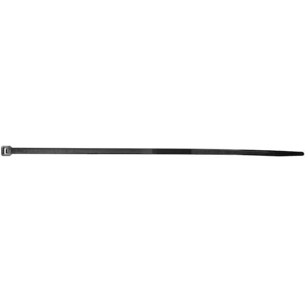 Auveco Cable Tie, 14 in L, Black, Nylon, 120 lb Strength, 25 PK - 15148