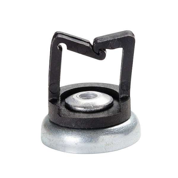 Winnie Industries 1/2 in. Magnetic Cable Holder, 16 lb Magnet, Locking Gate, Black, 100PK - WMCH050BK