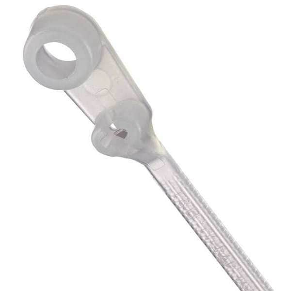 Ty-Rap Cable Tie, 4 in L, 5/8 in Max Bundle Dia., Natural, Nylon 6/6, 18 lb Strength, 1000 PK - TY33M