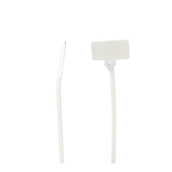 Ty-Rap Cable Tie, 4 in L, 5/8 in Max Bundle Dia., Natural, Nylon 6/6, 18 lb Strength, 500 PK - TY53M