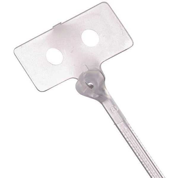 Ty-Rap Cable Tie, 4 in L, 5/8 in Max Bundle Dia., Natural, Nylon 6/6, 18 lb Strength, 500 PK - TY53M