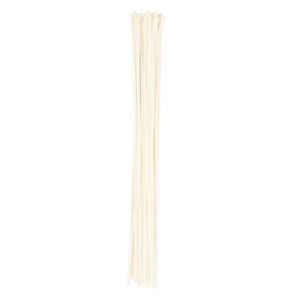 South Main Hardware Cable Tie, 36 in L, Natural, Nylon, 175 lb Strength, 25 PK - 220250
