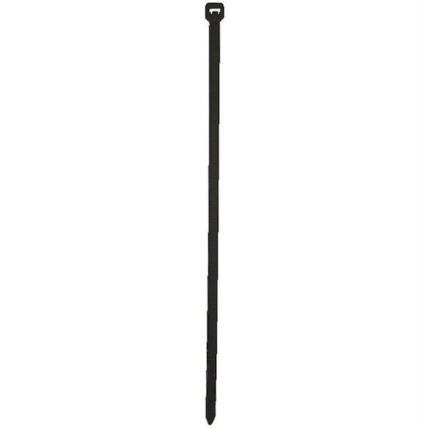 Spark Cable Tie, 7 in L, Black, 50 lb Strength, 100 PK - SP434797