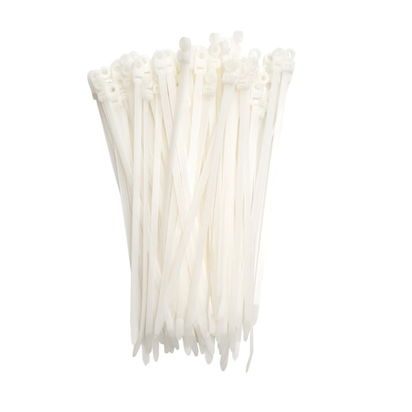 South Main Hardware Cable Tie, 12 in L, Natural, 120 lb Strength, 100 PK - 222017