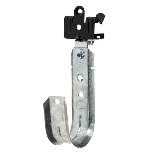 Winnie Industries 2in. J Hook with Angle Clip & Hammer on Flange 9/16in. to 3/4in., 100PK - WJH32ACM912
