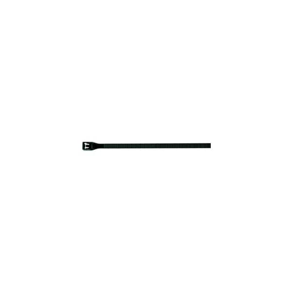 Del City Div Of Actuant Cable Tie, 6 in L, 1.42 in Max Bundle Dia., Black, PA 6.6, 45 lb Strength - 962703