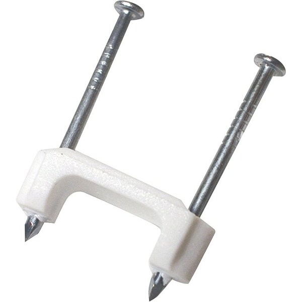Gardner Bender Cable Staple, 12 in W Crown, 114 in L Leg, PlasticPolyethylene - PS-50