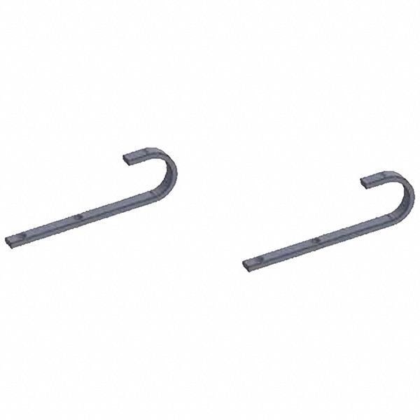Shaver Industries J-Hook, 3.5" H, 4" L, Black, Steel - 628242430234