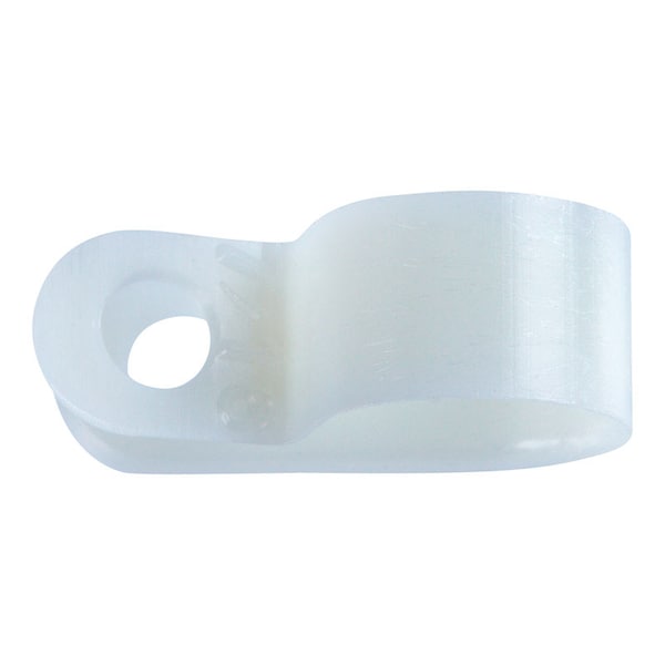 Jandorf Cable Clamp, Nylon, 7/16 in Bundle Dia., Natural - 61471