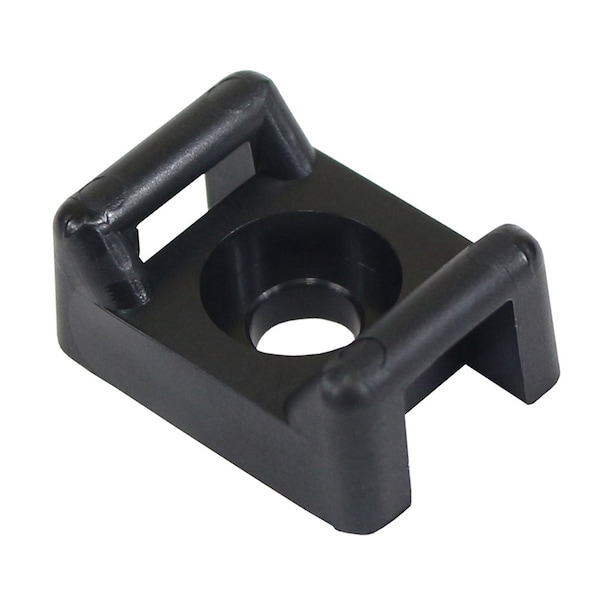 Pacer Group Pacer Screw Down Cable Tie Mount - #10 Screw Mount Method - Black - 100 Pack - CTM3S10BK-100