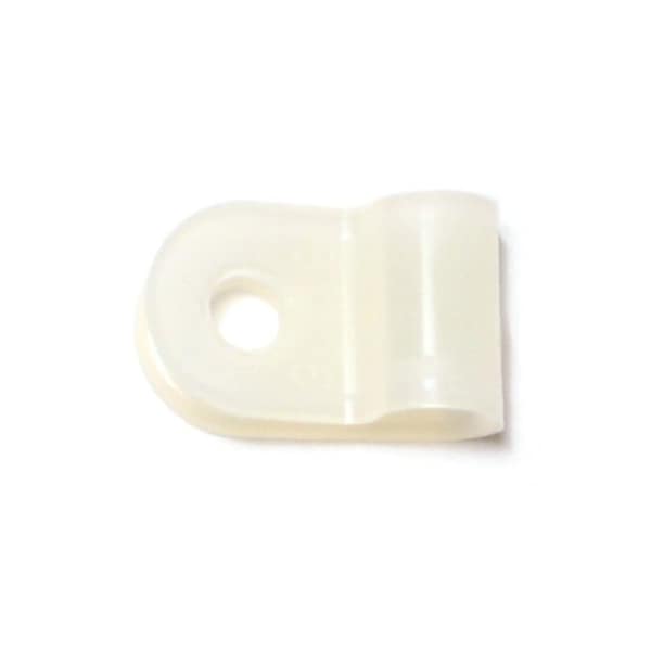 Midwest Fastener Cable Clip, Nylon, Natural, 1/2 in L, 20 PK - 64207