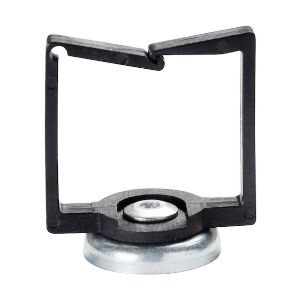 Winnie Industries 1 1/4 in. Magnetic Cable Holder, 26 lb Magnet, Locking Gate, Black, 100PK - WMCH125BK