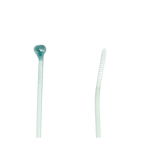 Ty-Rap Cable Tie, 4 in L, 9/16 in Max Bundle Dia., Blue, Tefzel, 18 lb Strength, 100 PK - TYZ523M